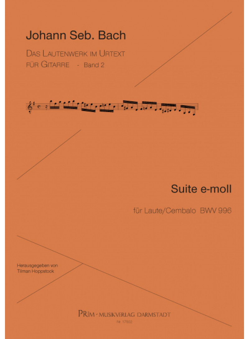 Lute Suite e-minor BWV 996