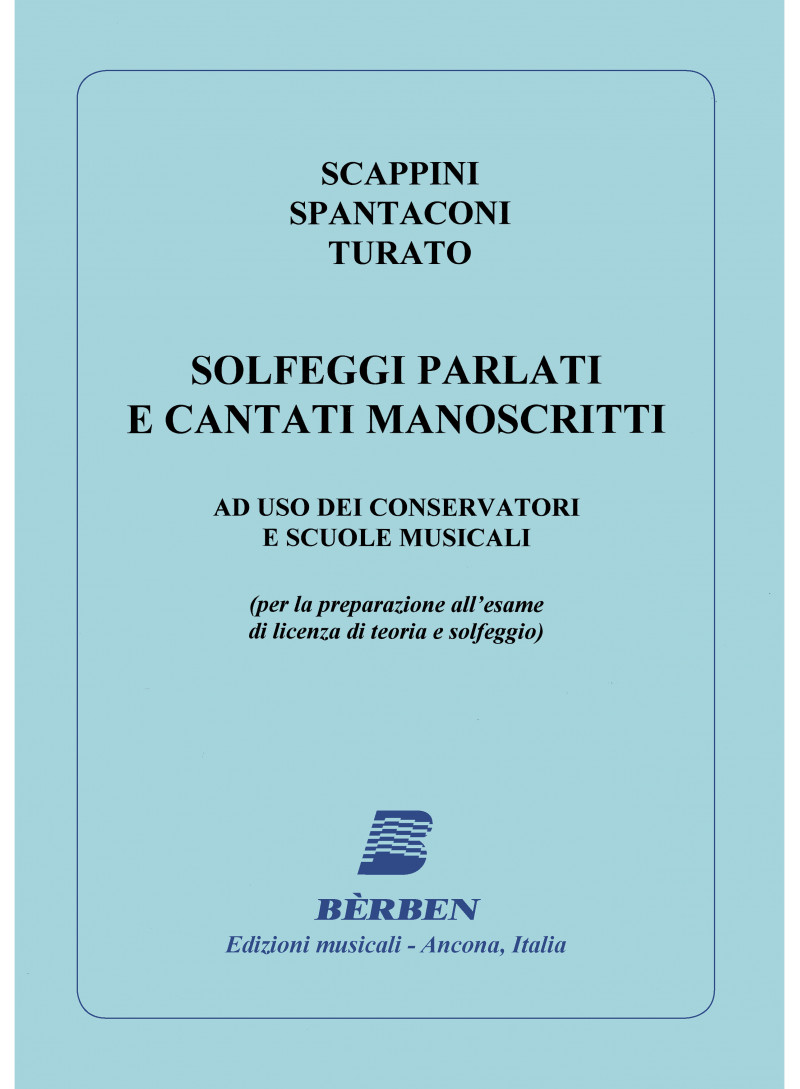 Solfeggi parlati e cantati manoscritti
