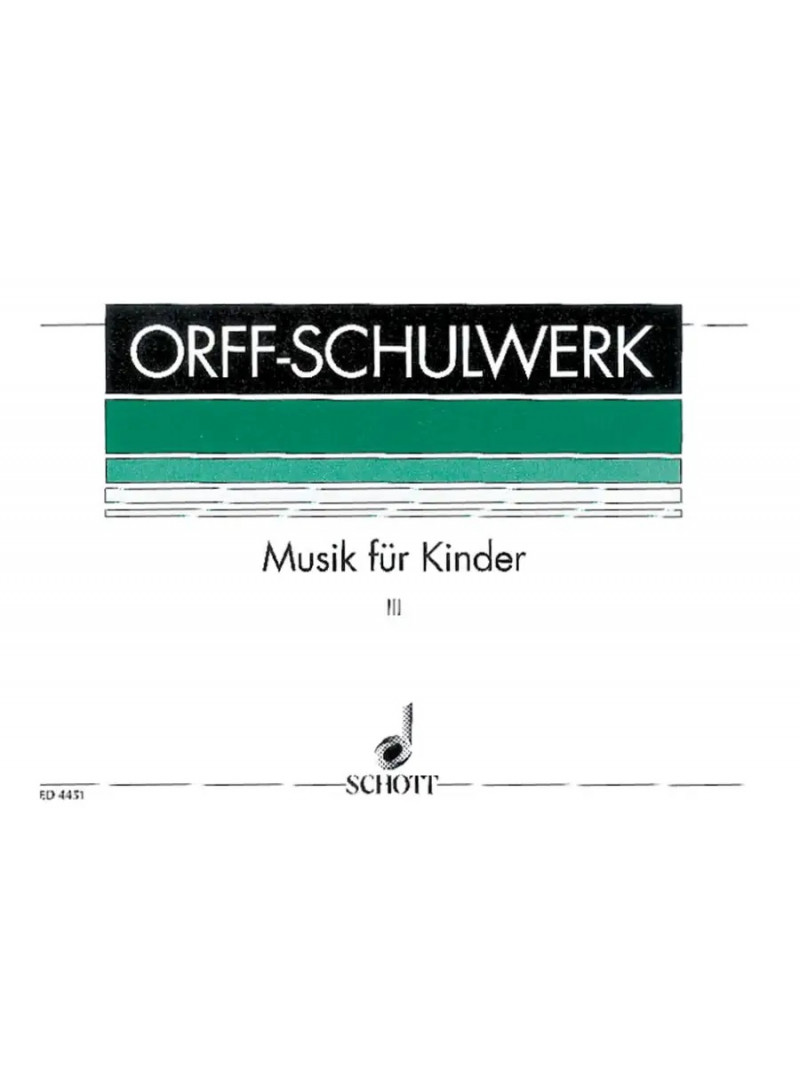 ORFF - MUSIC FOR KINDER TRE