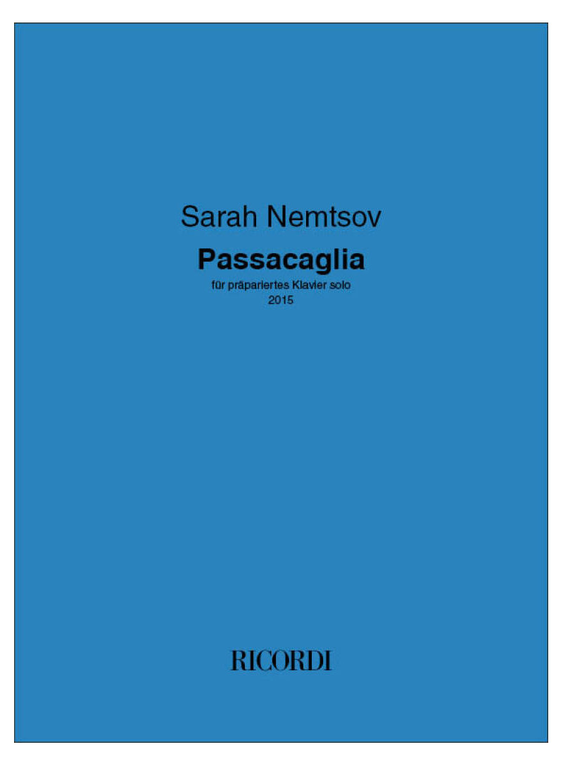 NETMSOV - PASSACAGLIA - PIANOFORTE