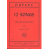 DUPARC 12 CANZONI VOCE BASSA E PIANO