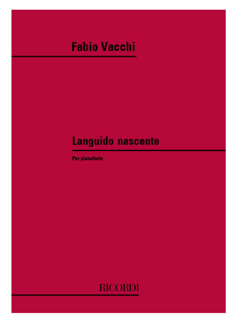 VACCHI - LAMGUIDO - PIANOFORTE