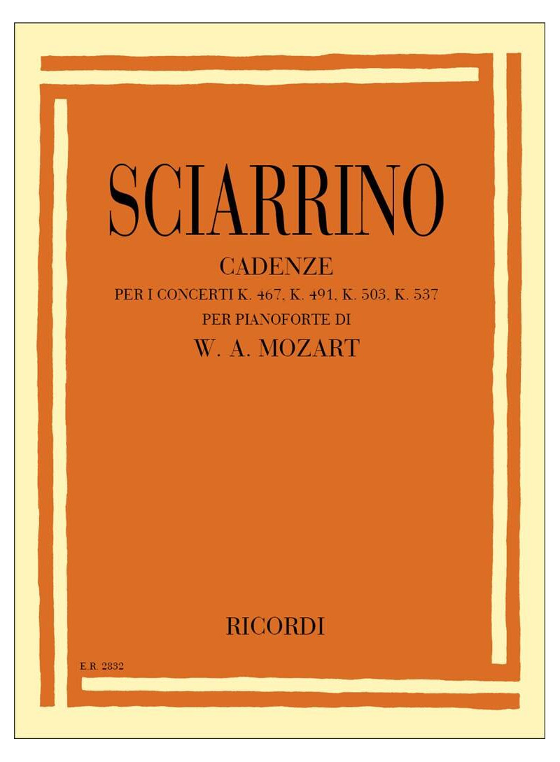 sciarrino - cadenze per concerti - pianoforte