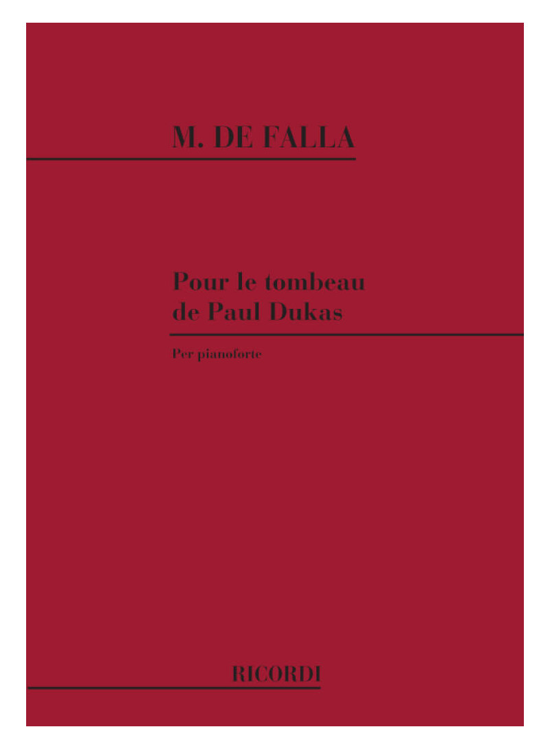 Homenaje pour le tombeau de Paul Dukas