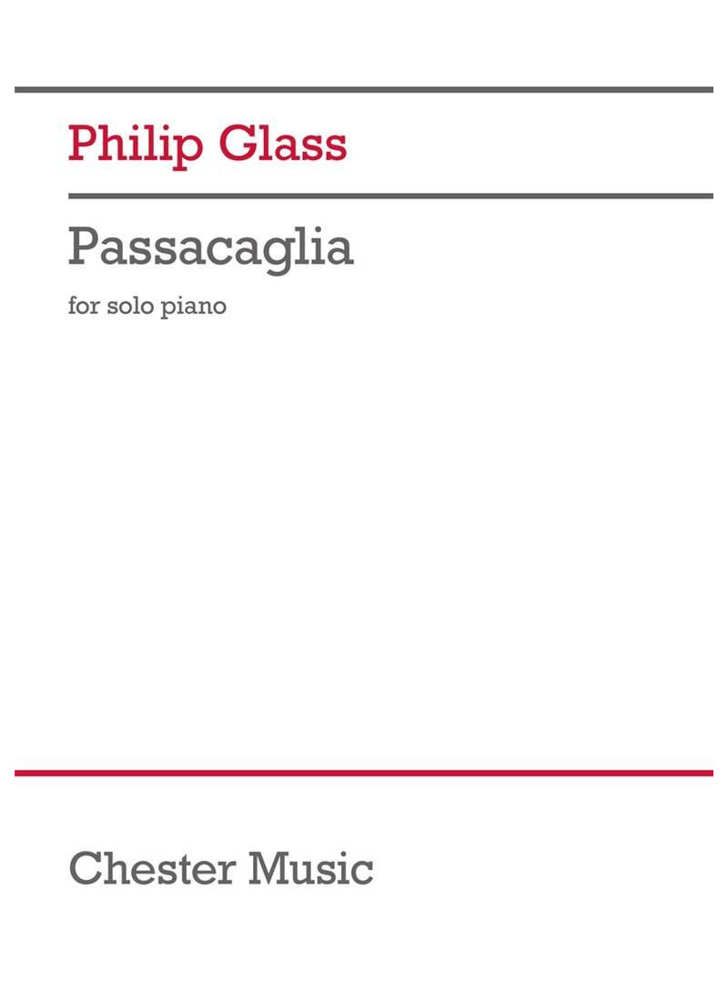 GLASS - PASSACAGLIA - PIANO SOLO