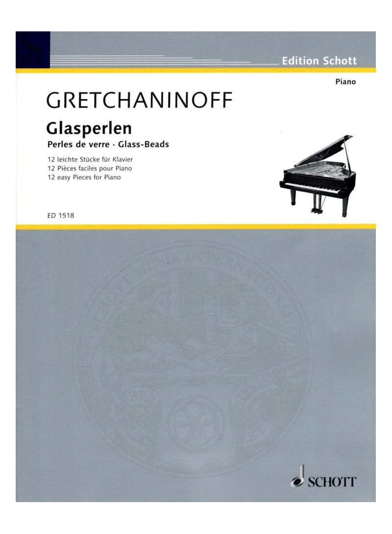 GRETCHANINOFE - PERLE DI VETRO - GLASSPERLEN - GLASSBEADDS - PIANOFORTE