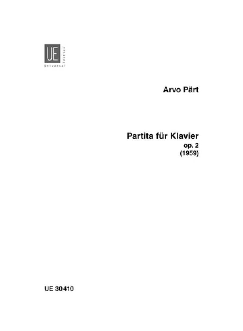 ARVO PART - PARTITA - PIANO