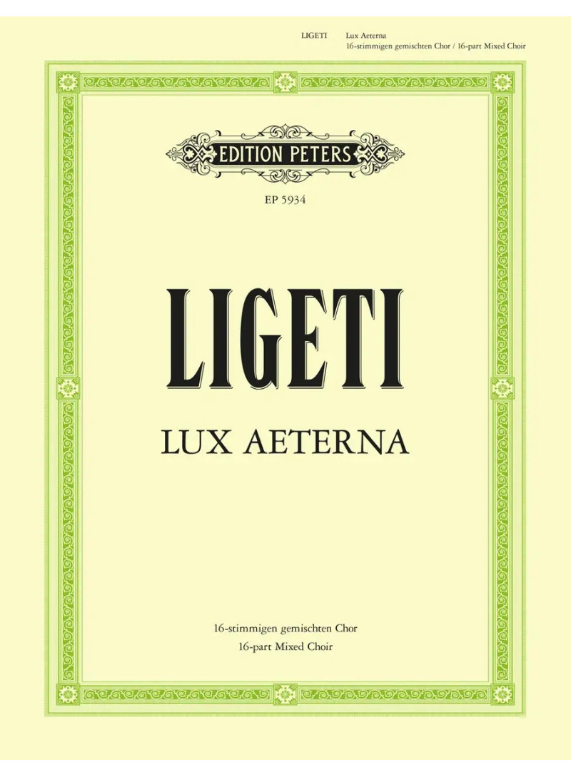 ligeti - lux aeterna - a cappella