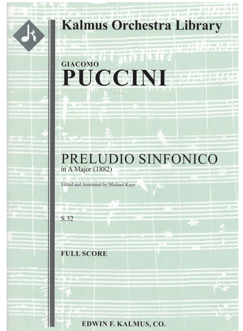 Preludio Sinfonico in A, S. 32 (Kaye)