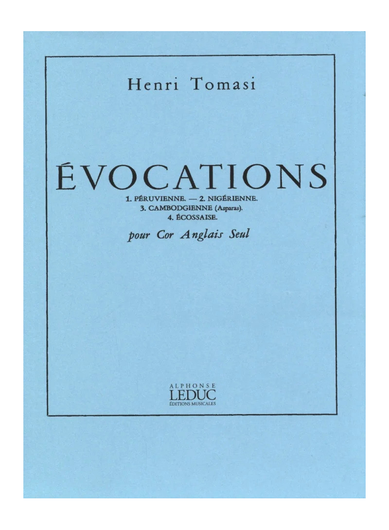 Tomasi - Evocations - corno inglese