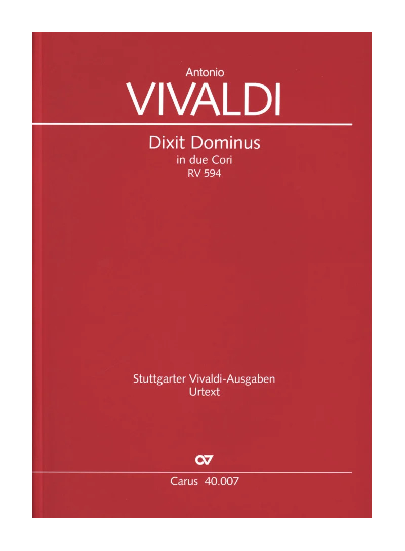 Dixit Dominus RV 594 - partitura - vivaldi