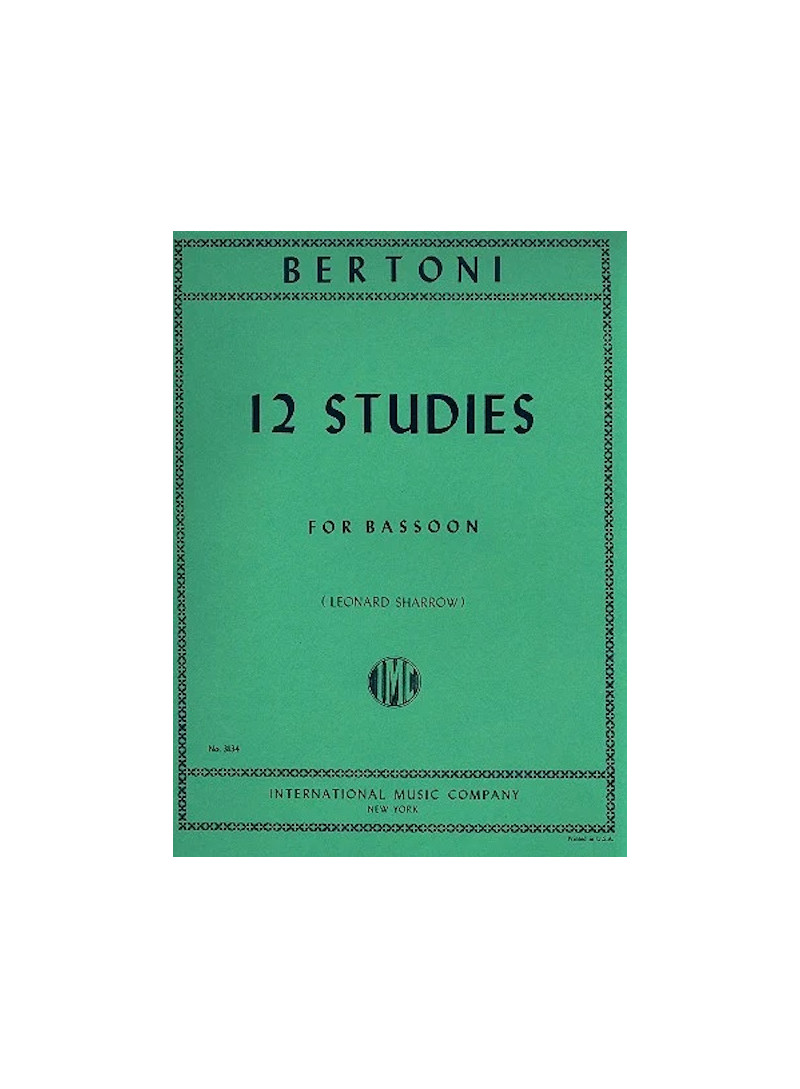 12 studies for bassoon BERTONI