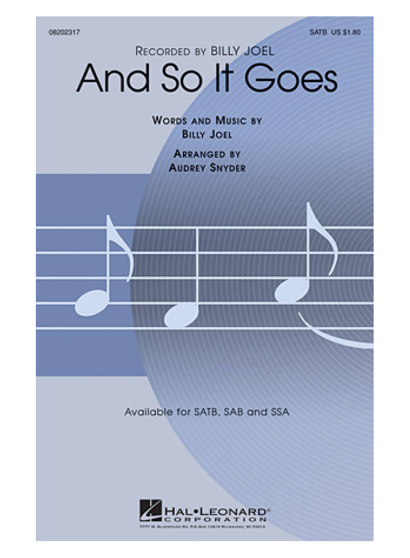 And So It Goes - BILLY JOEL - SATB