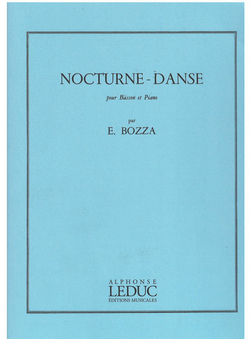 Eugène Bozza: Nocturne-Danse (fagotto e pianoforte)