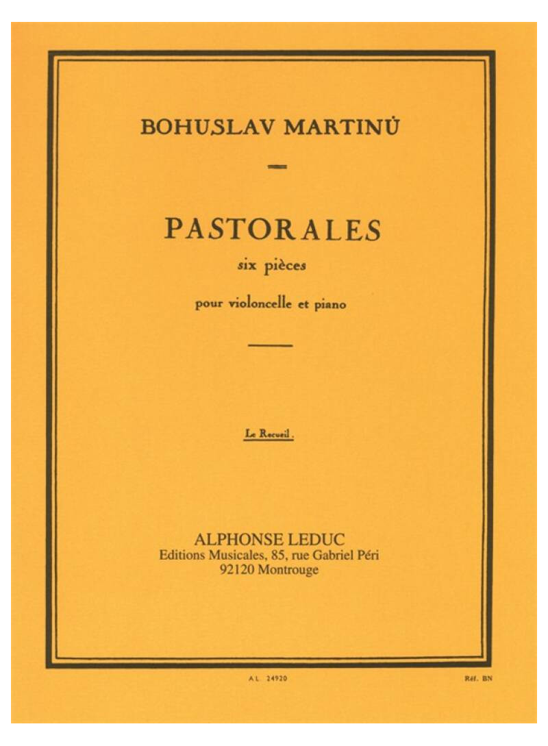 Martinu - sei pastorali - violoncello e piano