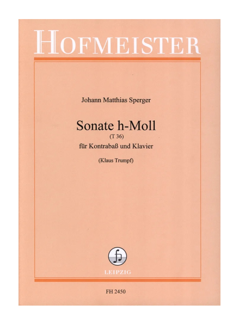 Sonate h-Moll (T36) - sperger - contrabbasso e piano