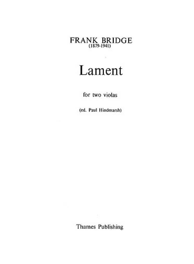 Lament - viola - bridge