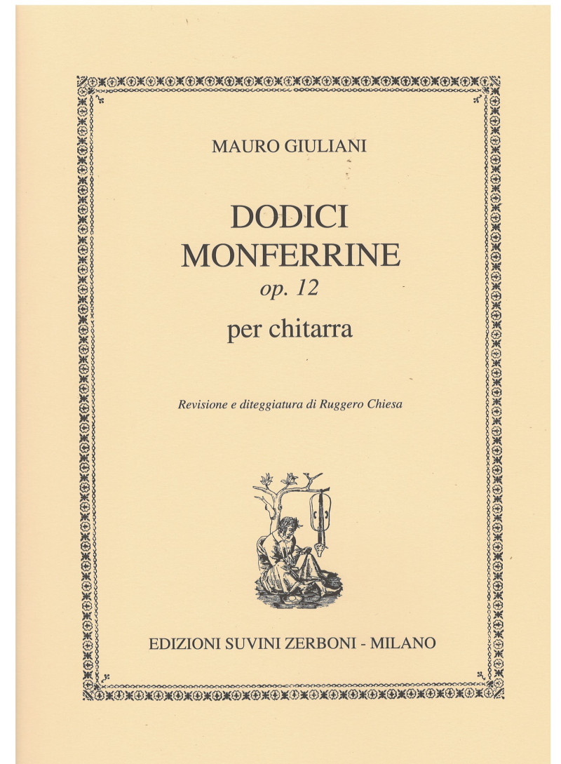 Dodici Monferrine Op. 12 - per chitarra