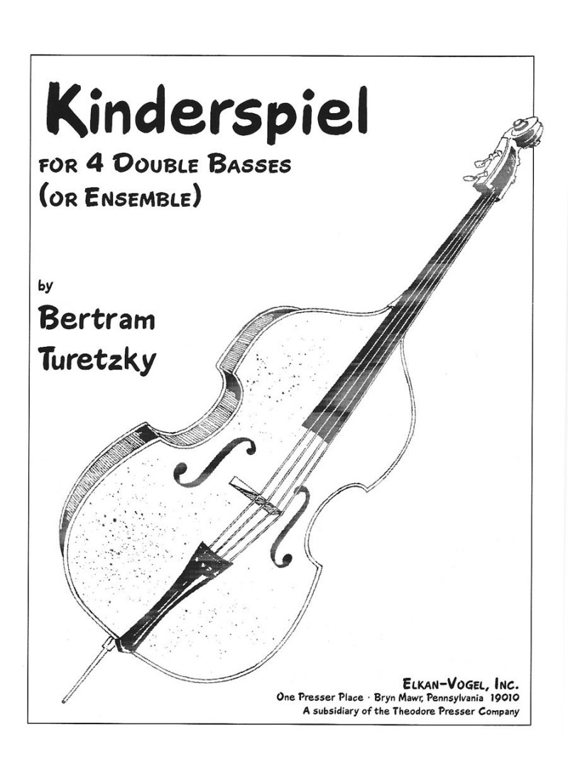 Kinderspiel - for 4 doublebass - Turetzky