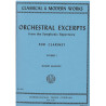 Orchestral Exerpts vol. 1 for clarinet