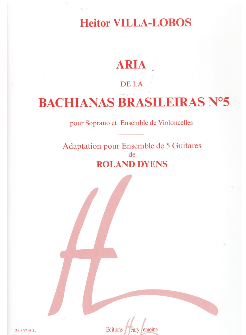 Aria, extr. Bachianas Brasn°5 de  Lobos