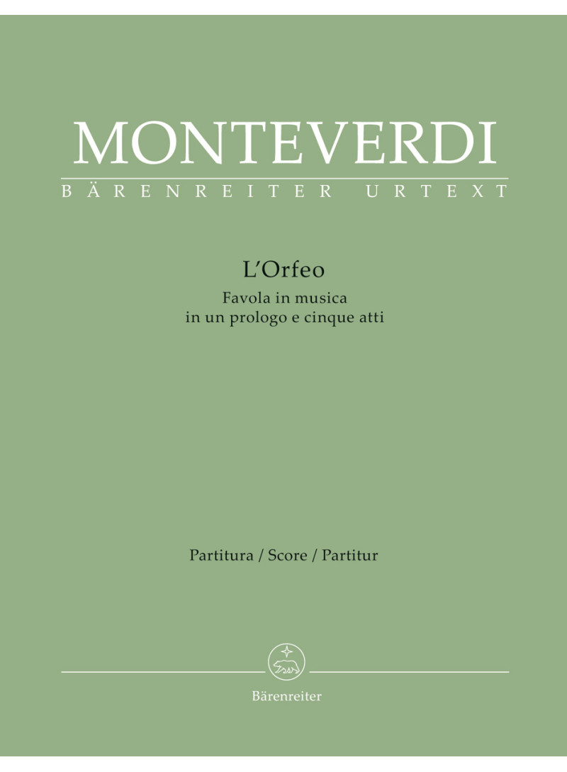 Monteverdi - Orfeo - ediz con commento critico - partitura