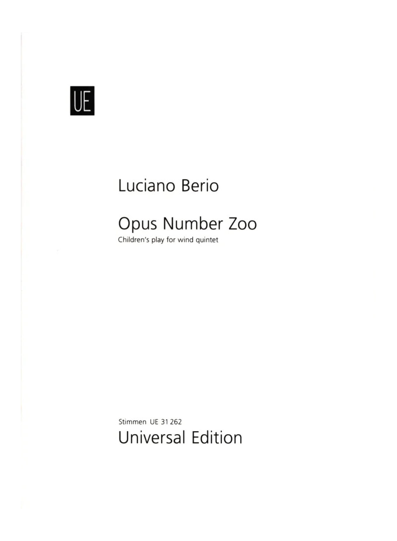 Zoo Opus Number - Nono - quintetto fiati