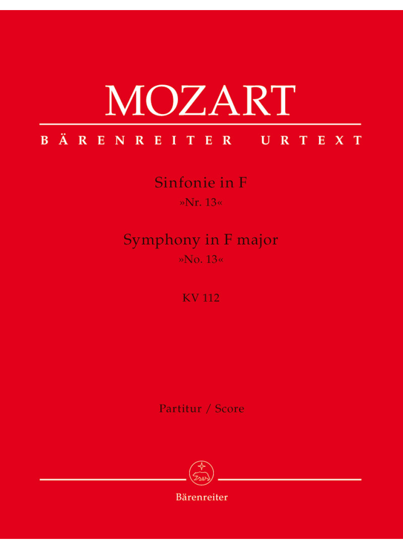 mozart - sinfonia 13 - partitura - barenreiter