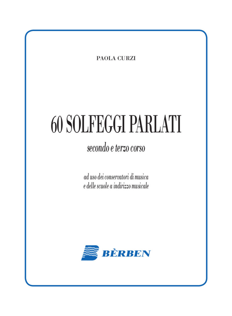 solfeggi parlati secondo terzo corso conservatori e scuole