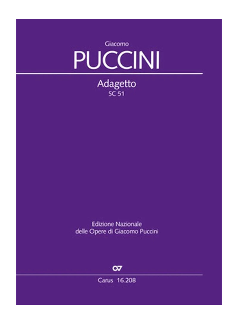 adagetto puccini partitura