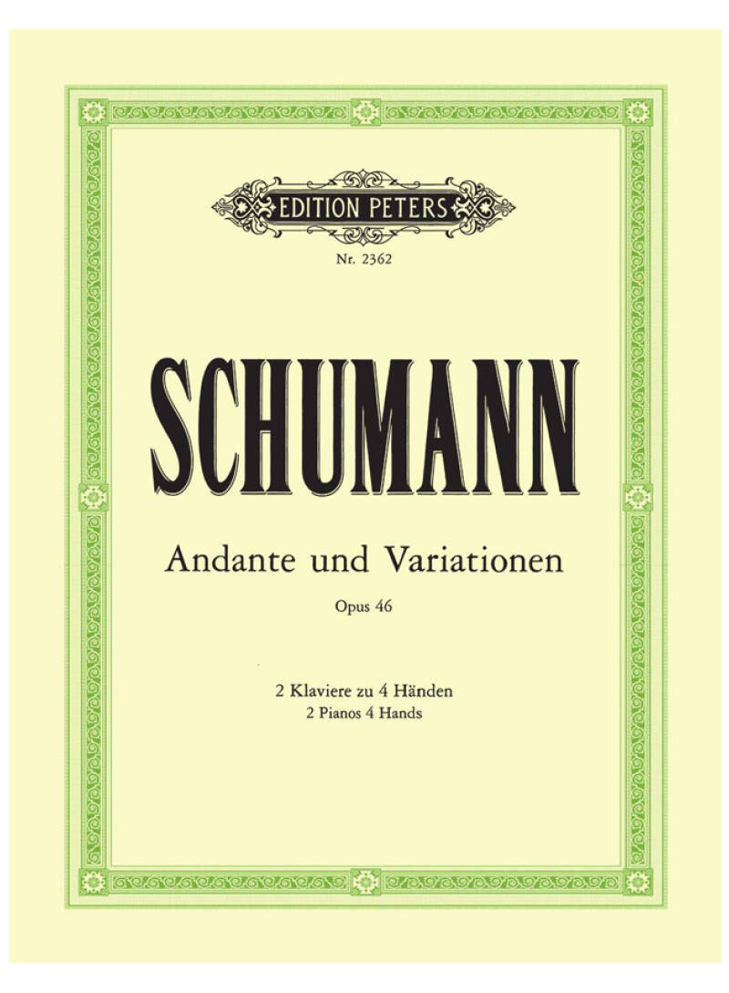 Schumann . andante e variazioni - piano 4 mani