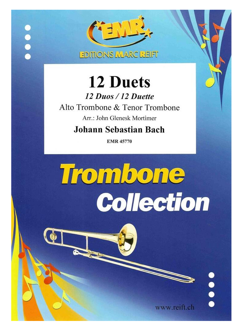 12 DUETTI TROMBONE ALTO - BACH