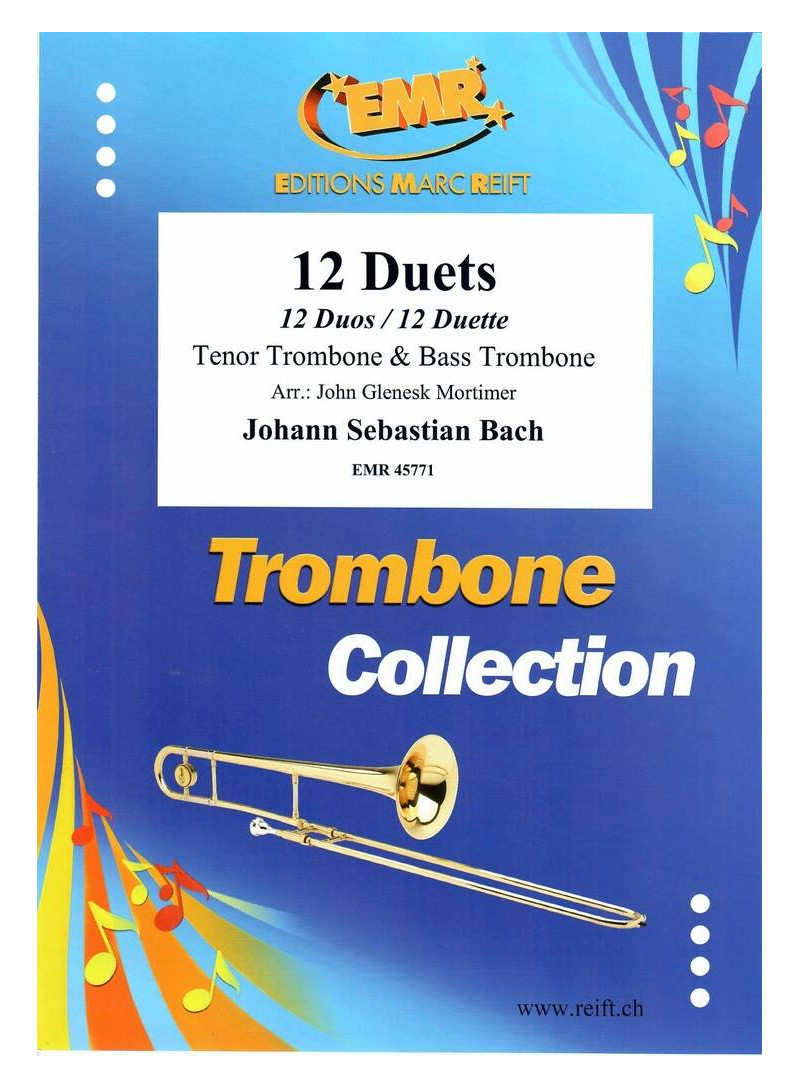 12 DUETTI TROMBONE TENORE E BASSO - BACH