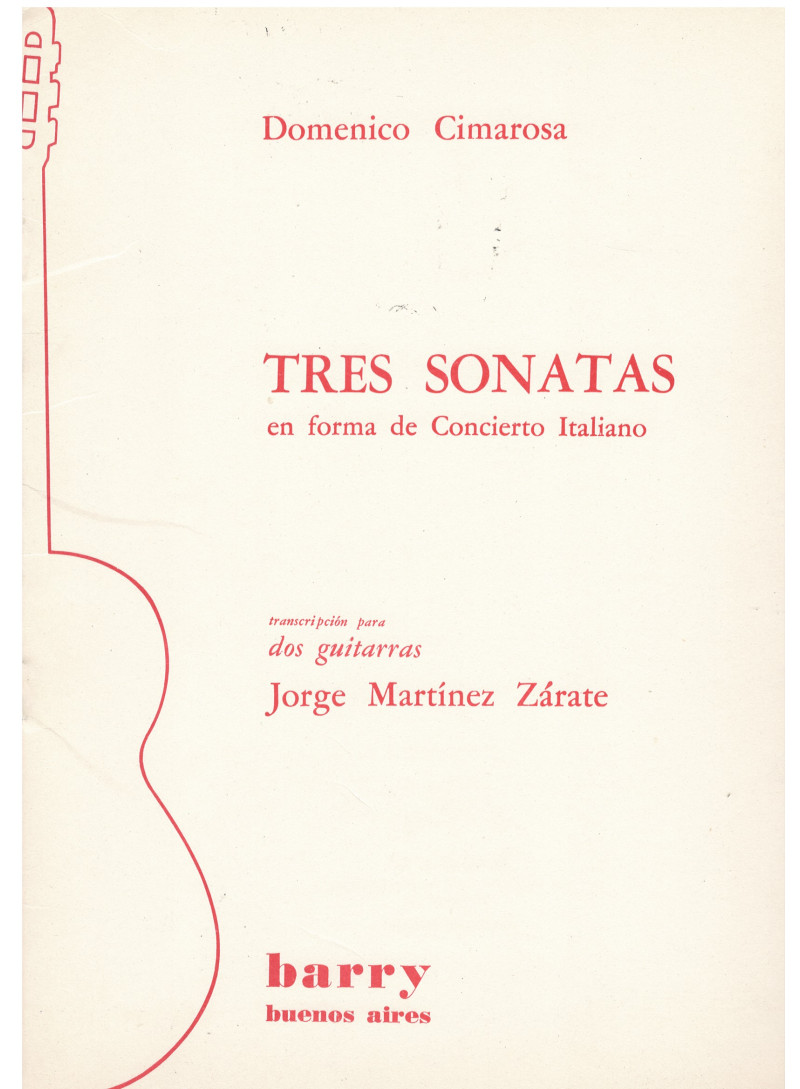 Tres Sonatas en forma de concierto itali