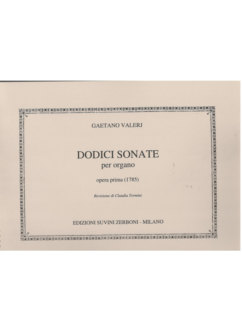 Dodici sonate per organo op. 1