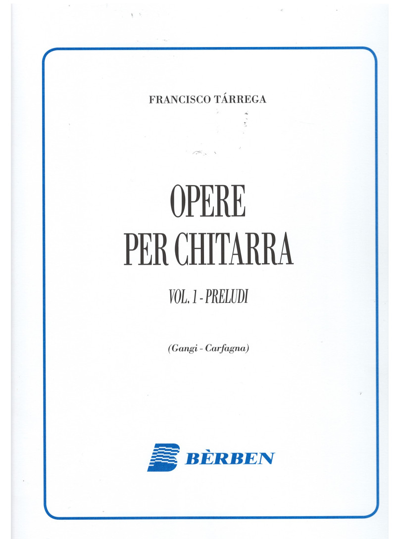 Opere per chitarra vol. 1 preludi