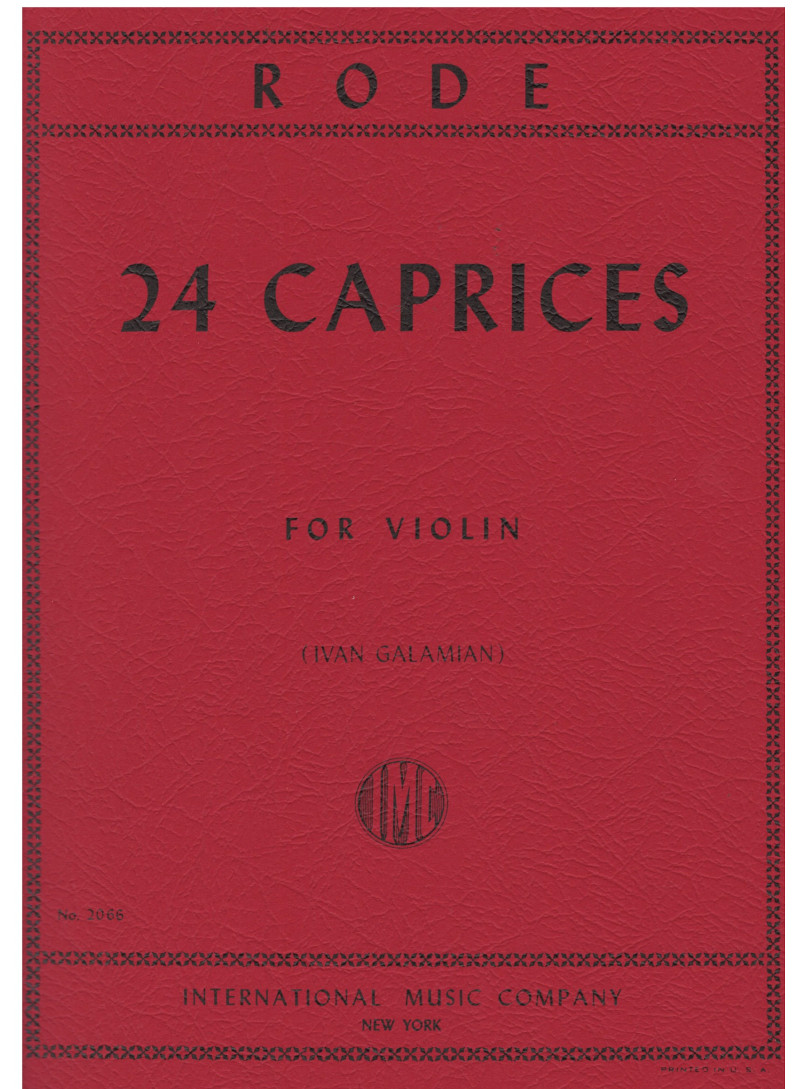 24 caprices for violin