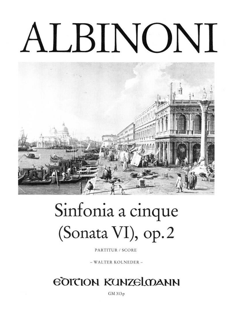 Albinoni, Tommaso: Sinfonia a cinque (Sonata VI) op. 2 g-Moll