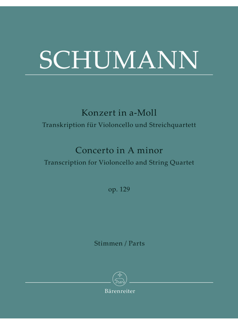 SCHUMANN - CONCERTO A MIN op.129 - SET PARTI