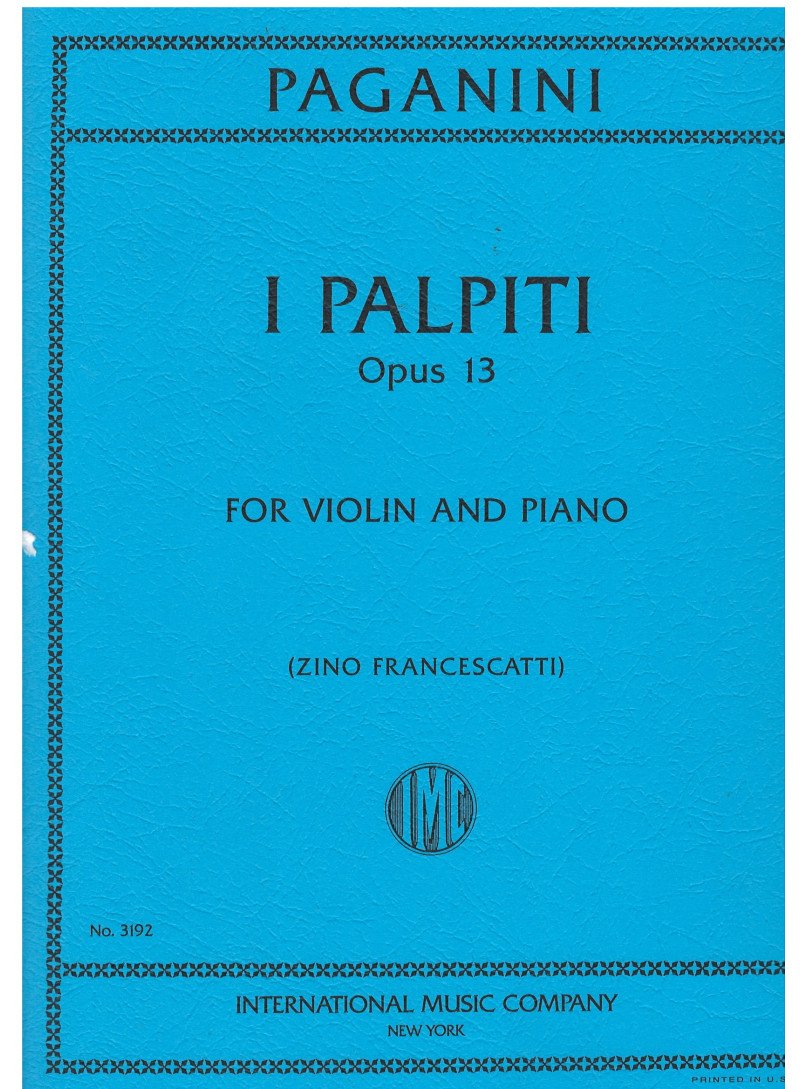 I Palpiti op. 13  - viol e piano