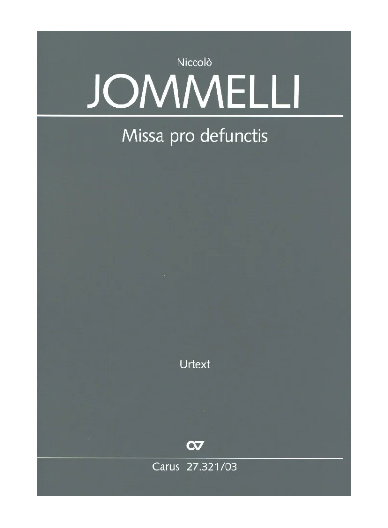 Jommelli - Messa Requiem - partitura