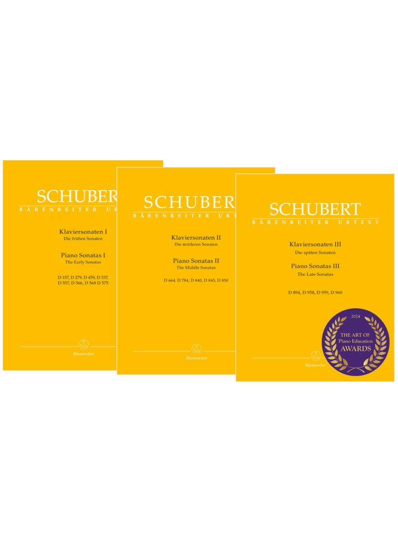 tre piano sonate cofanetto Schubert