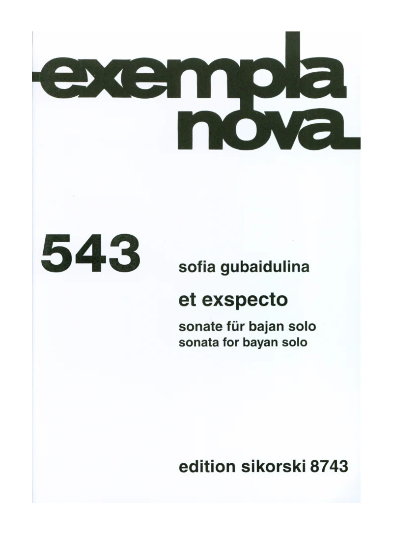 Gubaidulina - et expecto - fisarmonica solo