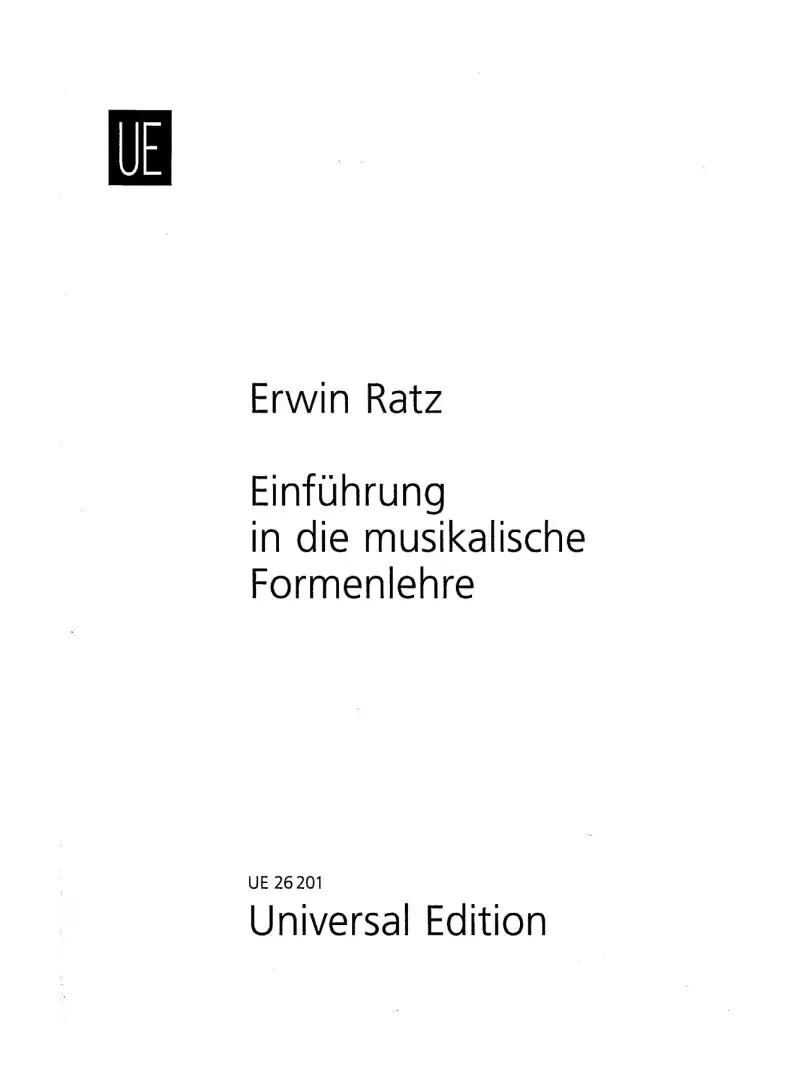 Einführung in die musikalische Formenleh