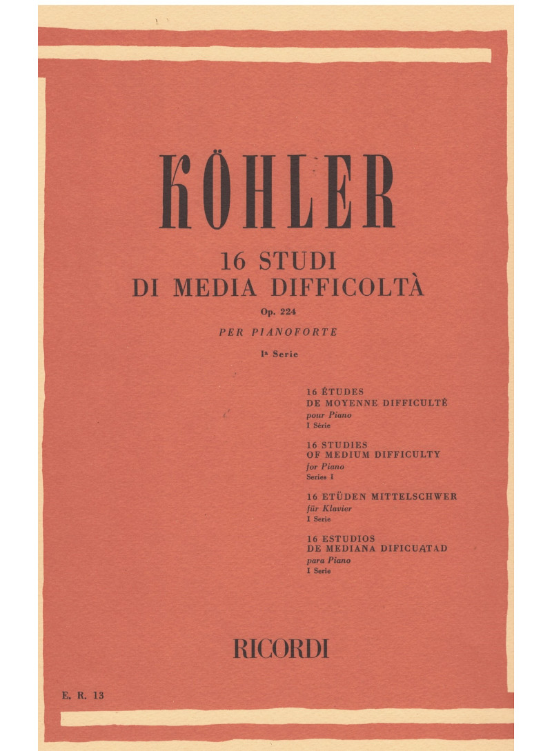 16 studi di media difficoltà op. 224