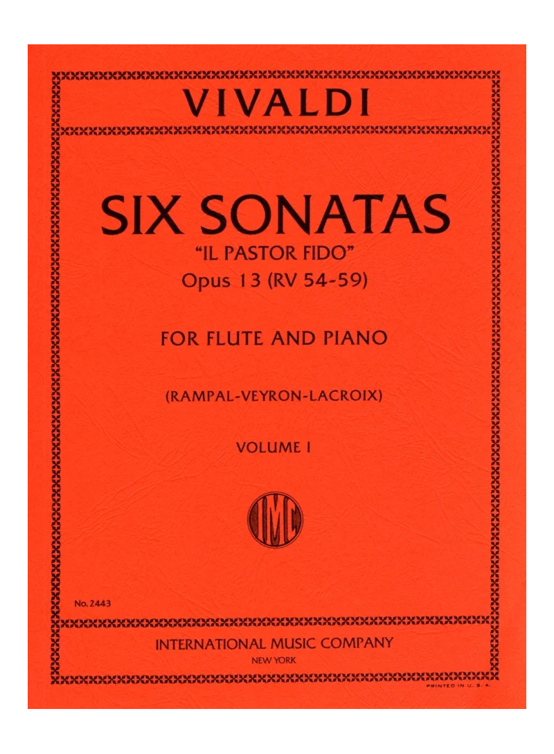 Sei Sonate (Pastor Fido) Op.13 Vol.1