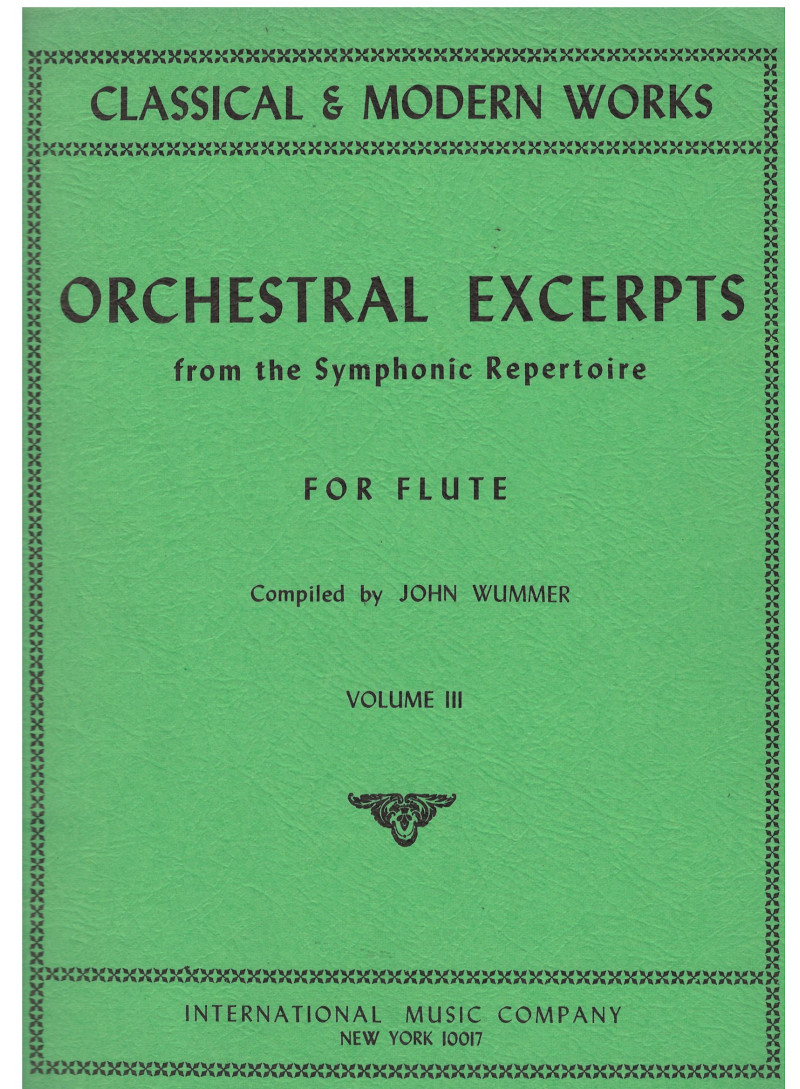 Orchestral Excerpts for Flute 3