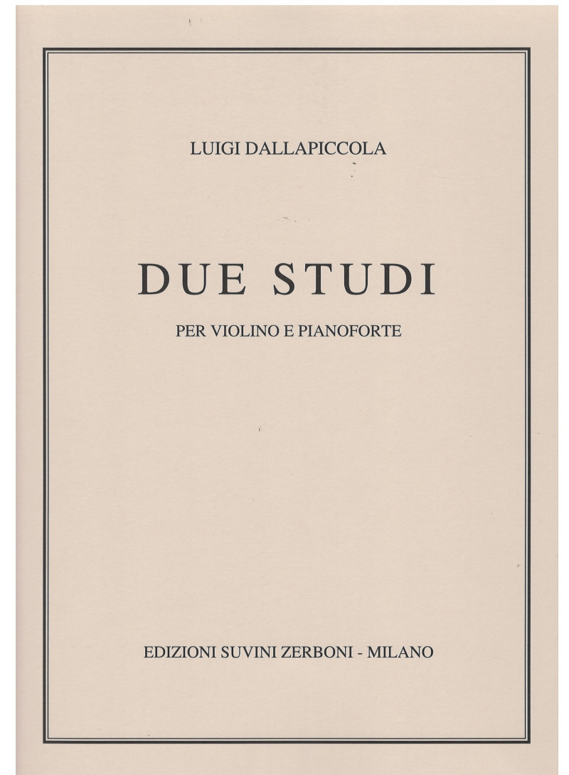 Due studi per violino e pianoforte