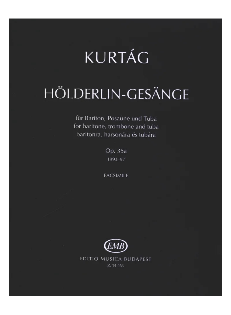 Kurtag Hölderlins Gesänge op.35 Band 1