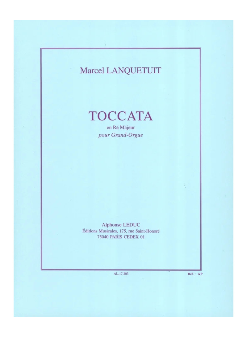 Toccata ré majeur